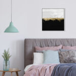 " Abstract Halfway In Black And White, Modern & Contemporary Black " by Oliver Gal - Image 3