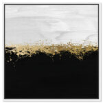 " Abstract Halfway In Black And White, Modern & Contemporary Black " by Oliver Gal - Image 6