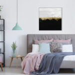 " Abstract Halfway In Black And White, Modern & Contemporary Black " by Oliver Gal - Image 8