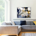 " Abstract Nadando, Modern & Contemporary Blue " by Oliver Gal - Image 6