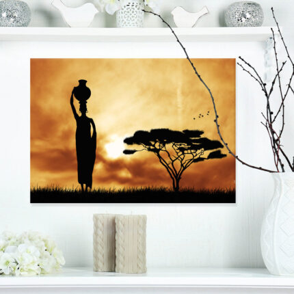 ” African And Lonely Tree “ - Chic Decora