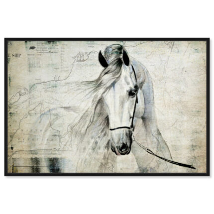 ” Animals Antiqus Equus, Cabin / Lodge Gray ” by Oliver Gal - Chic Decora