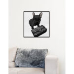 " Animals Classy Frenchie Noir, Glam Black " by Oliver Gal