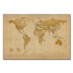 " Antique World Map " by Michael Tompsett
