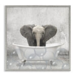 " Baby Elephant Bath Time Cute Animal Design " by Kimberly Allen