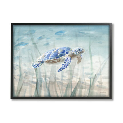 ” Baby Sea Turtle Blue Speckled Aquatic Animal Ocean “ - Chic Decora