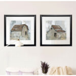 " Barn At Dusk " 2 - Pieces - Image 2