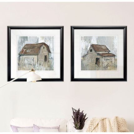” Barn At Dusk ” 2 – Pieces - Chic Decora