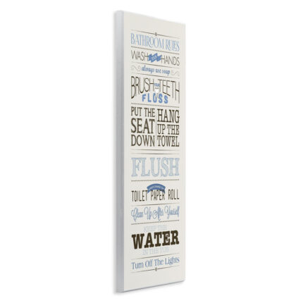 ” Bathroom Rules “ - Chic Decora