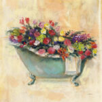 " Bathtub Bouquet I " by Carol Rowan