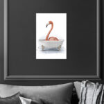 " Bathtub Flamingo " - Image 2