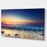 " Beautiful Sunrise Over Blue Sea " - Image 2