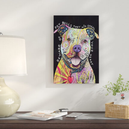 ” Beware Of Pit Bulls ” by Dean Russo - Chic Decora