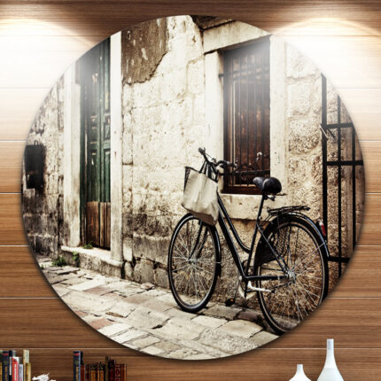 ” Bicycle With Shopping Bag “ - Chic Decora