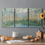 " Birch River Reflections " 3 - Pieces - Image 7