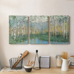 " Birch River Reflections " 3 - Pieces - Image 8