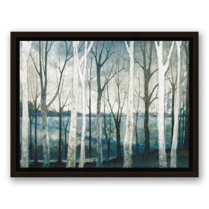 ” Birch Tree Marsh ” Painting Print - Chic Decora