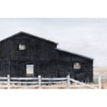 " Black Barn I " by Ethan Harper Painting Print - Image 2