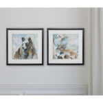 " Black Bear On Blue " 2 - Pieces Painting Print - Image 5