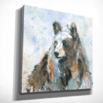 " Black Bear On Blue " by Carol Robinson - Image 2