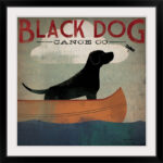 Black Dog Canoe by Ryan Fowler - Graphic Art Print