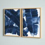 " Blue Banana Leaves Diptych " by Marmont Hill 2 - Pieces - Image 7