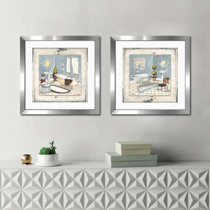 ” Blue Bath ” 2 – Pieces - Chic Decora