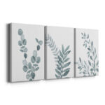 " Blue Botanical Wash I " 3 - Pieces - Image 5