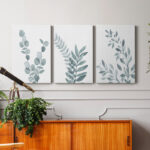 " Blue Botanical Wash I " 3 - Pieces - Image 2