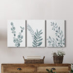" Blue Botanical Wash I " 3 - Pieces - Image 3