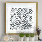 " Blue Gray Tessera II " Painting Print - Image 2