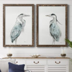 " Blue Heron I " 2 - Pieces