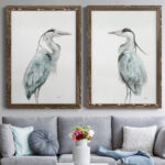 " Blue Heron I " 2 - Pieces - Image 2