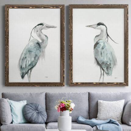 ” Blue Heron I ” 2 – Pieces - Chic Decora