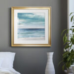 " Blue Silver Shore II " Painting Print