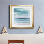 " Blue Silver Shore II " Painting Print - Image 3