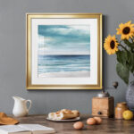 " Blue Silver Shore II " Painting Print - Image 4