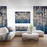 " Blue Vintage Crystal Chandelier " - Image 4