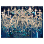 " Blue Vintage Crystal Chandelier " - Image 7