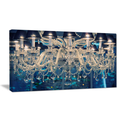 ” Blue Vintage Crystal Chandelier “ - Chic Decora