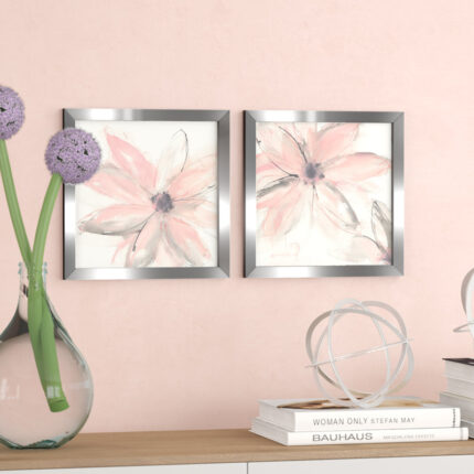 ” Blush Clematis I ” 2 – Pieces - Chic Decora