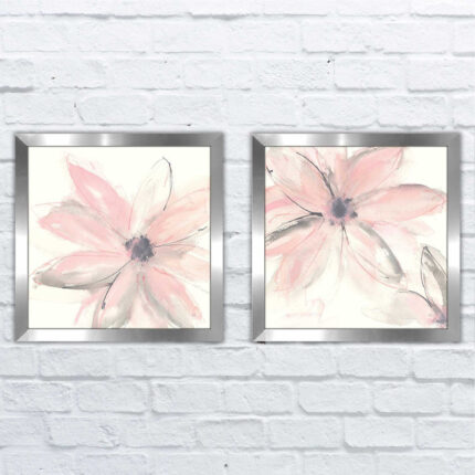 ” Blush Clematis I ” 2 – Pieces - Chic Decora