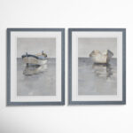 " Boat On The Horizon I " 2 - Pieces