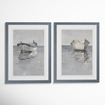 ” Boat On The Horizon I ” 2 – Pieces - Chic Decora