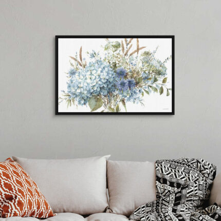 ” Bohemian Blue 01 Landscape ” by Lisa Audit Painting Print - Chic Decora