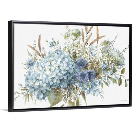 ” Bohemian Blue 01 Landscape ” by Lisa Audit Painting Print - Chic Decora
