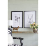 " Botanical Black And White " 4 - Pieces - Image 3