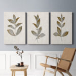 " Bronze Leaf I " 3 - Pieces