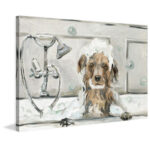 " Bubble Bath Puppy " by Eyre Tarney Painting Print - Image 7