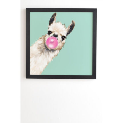 ” Bubble Gum Snea Llama Green ” by Big Nose Works - Chic Decora